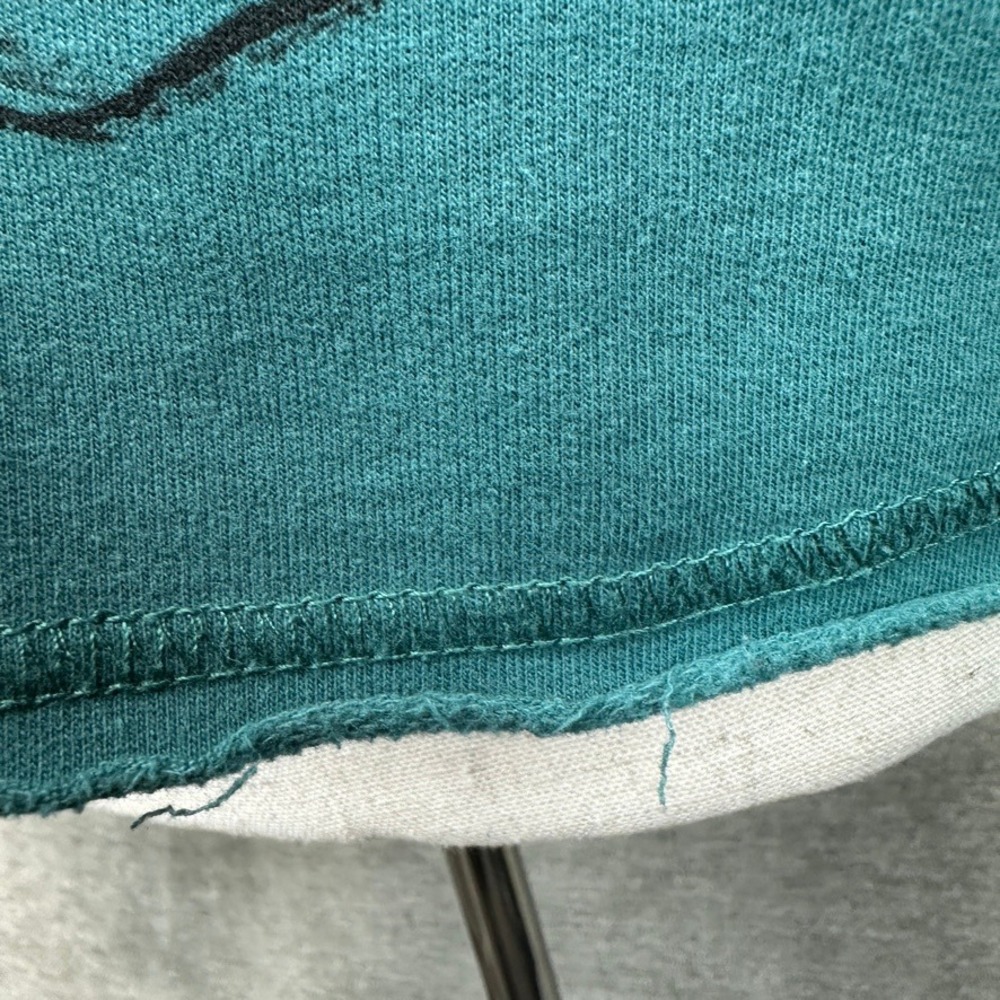 Disney Mickey and Friends Graphic Sweatshirt Sketched Teal Blue XXL - Picture 4 of 13